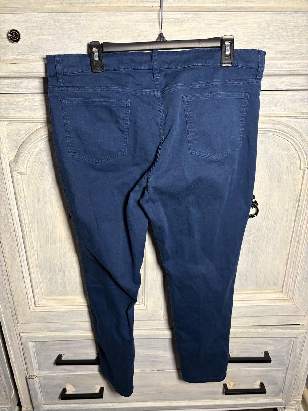 Eileen‎ Fisher Navy Organic Cotton High Waisted Jeans Stretch Minimalist Classic - Picture 6 of 8